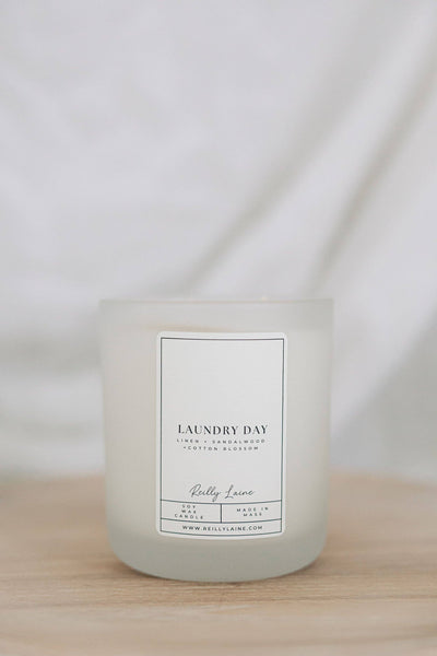Laundry Day Candle: SM. MASON JAR 8OZ.