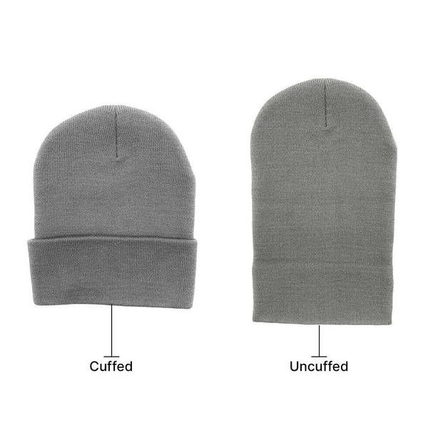 Beanies Caps Toboggan Cuffed Soft Knit in Bulk Multi-Color Plain Blank Wholesale: Kelly Green