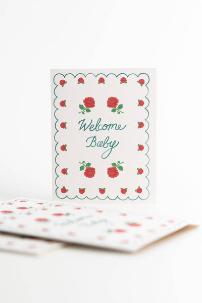 Rose Baby Card