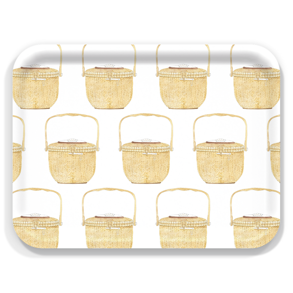 New England Tray Collection by Sara Fitz: Check Red