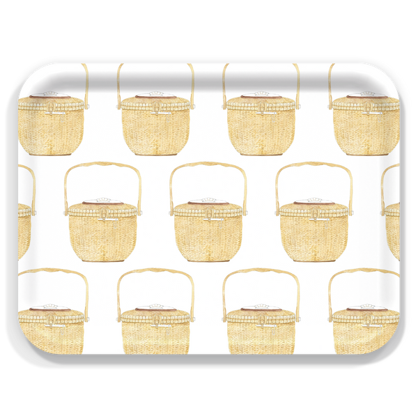 New England Tray Collection by Sara Fitz: Check Red