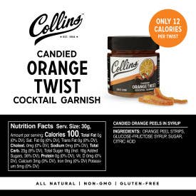 Collins Orange Twist in Syrup 10 oz