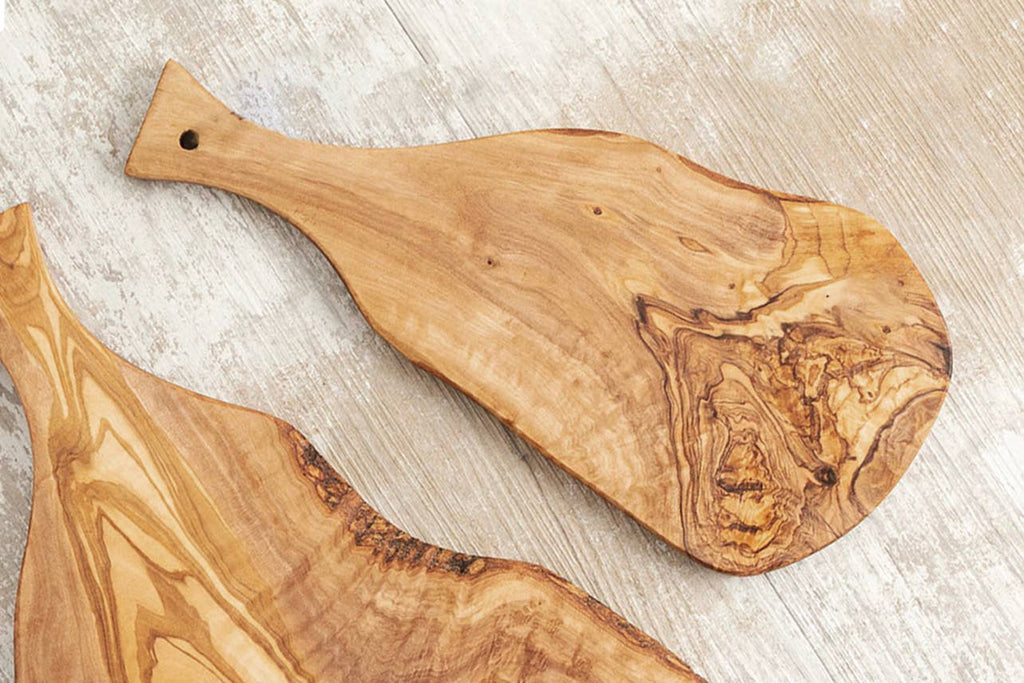 Italian Olivewood Charcuterie and Cheese Paddle Board: Medium (13-14'')