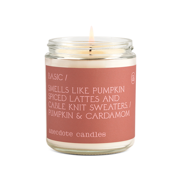 Basic (Pumpkin & Cardamom) Glass Jar Candle