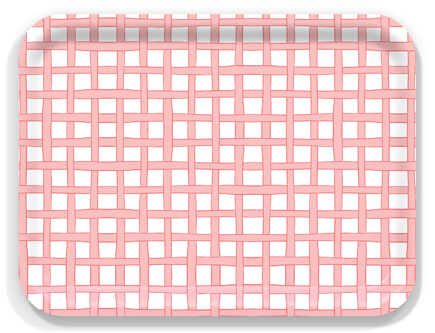 New England Tray Collection by Sara Fitz: Check Red
