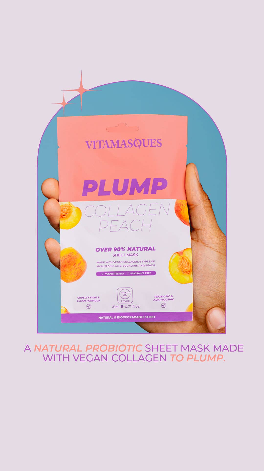 Plump Collagen Peach Face Sheet Mask