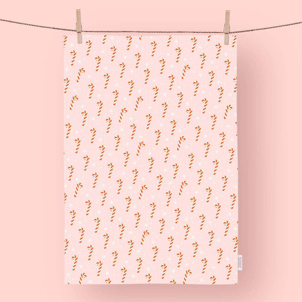 Kitchen Tea Towel | Candy Cane (Christmas Holiday)