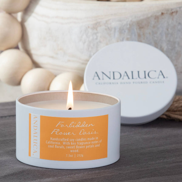 Forbidden Flower Oasis 7.5 oz. Tin Candle