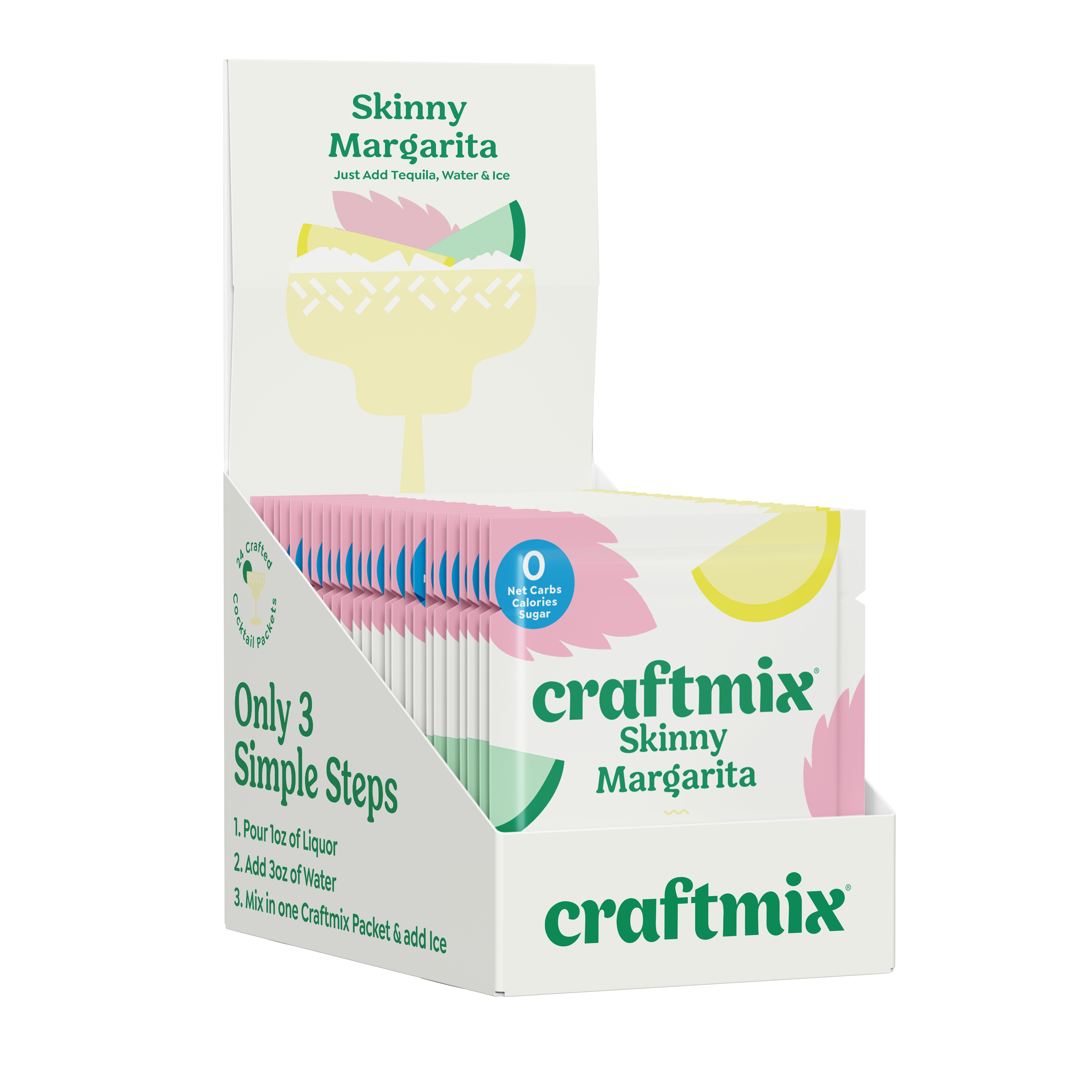 Skinny Margarita Cocktail / Mocktail Mixer - single packets