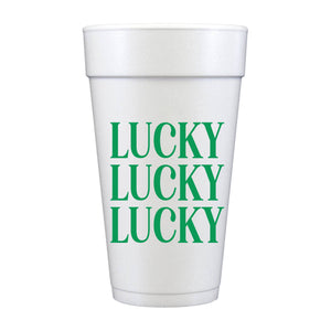 Lucky Lucky Lucky Foam Cups- St Patricks