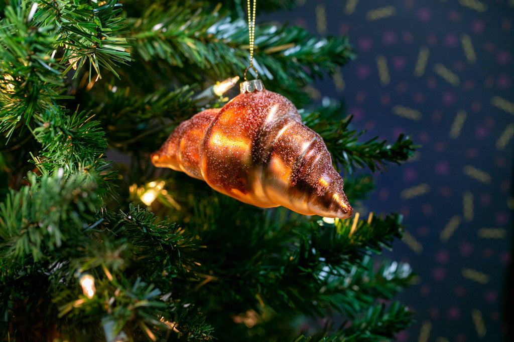 Party Rock | Croissant Glass Ornament