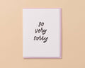 So Very Sorry Letterpress Simple Sympathy Card