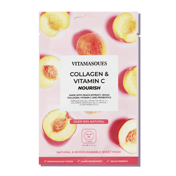 Collagen & Vitamin C Peach Face Sheet Mask 🍑