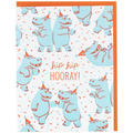 Hippo Dance Party Birthday Card