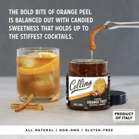 Collins Orange Twist in Syrup 10 oz