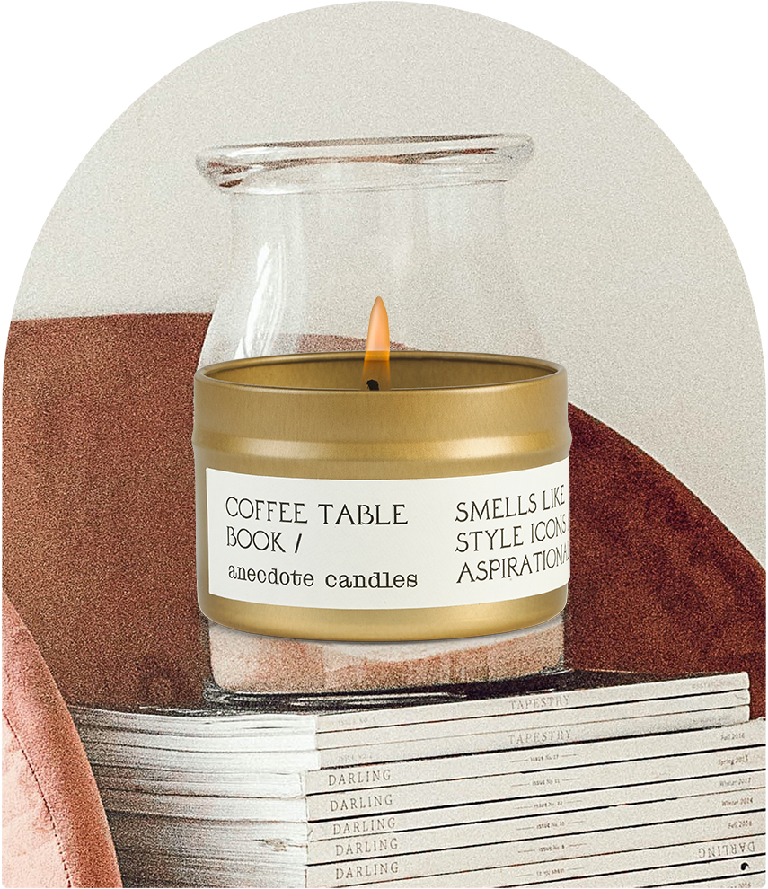 Coffee Table Book (Vetiver & Grapefruit) Candle: 7.8 oz Glass Jar