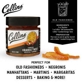 Collins Orange Twist in Syrup 10 oz