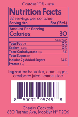Cranberry Syrup 16oz