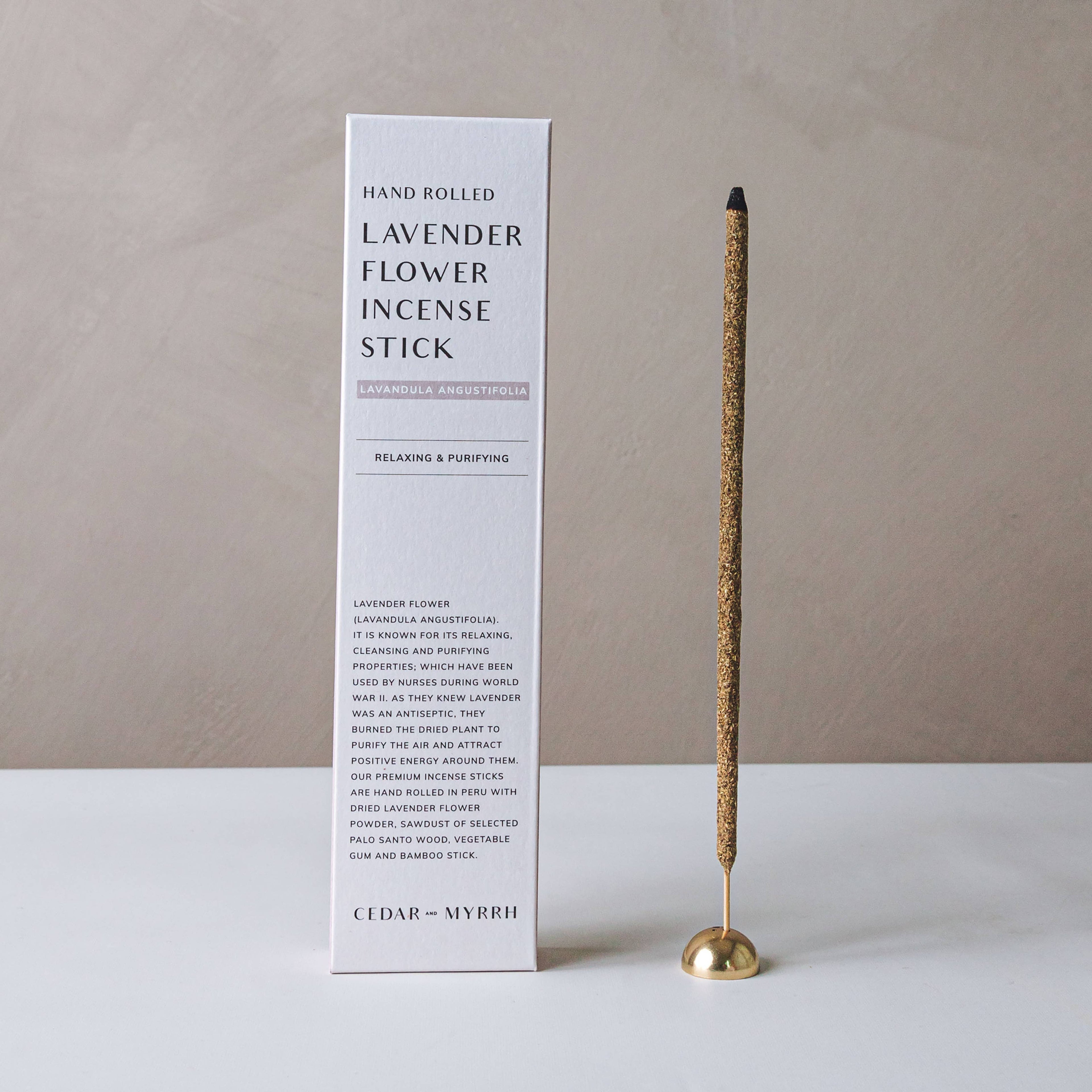 Lavender Hand Rolled Incense Stick