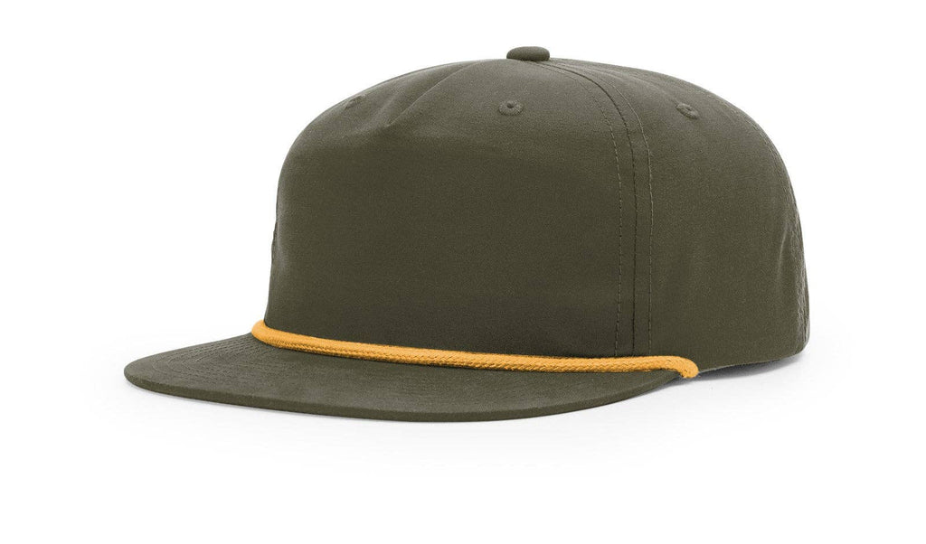 Richardson 256 Grandpa Pinch 5-Panel Hat, Rope Cap, Umpqua: Navy/White