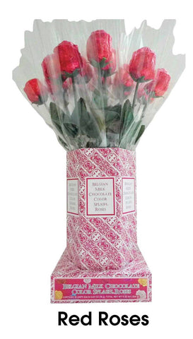 Chocolate Red Foiled Roses