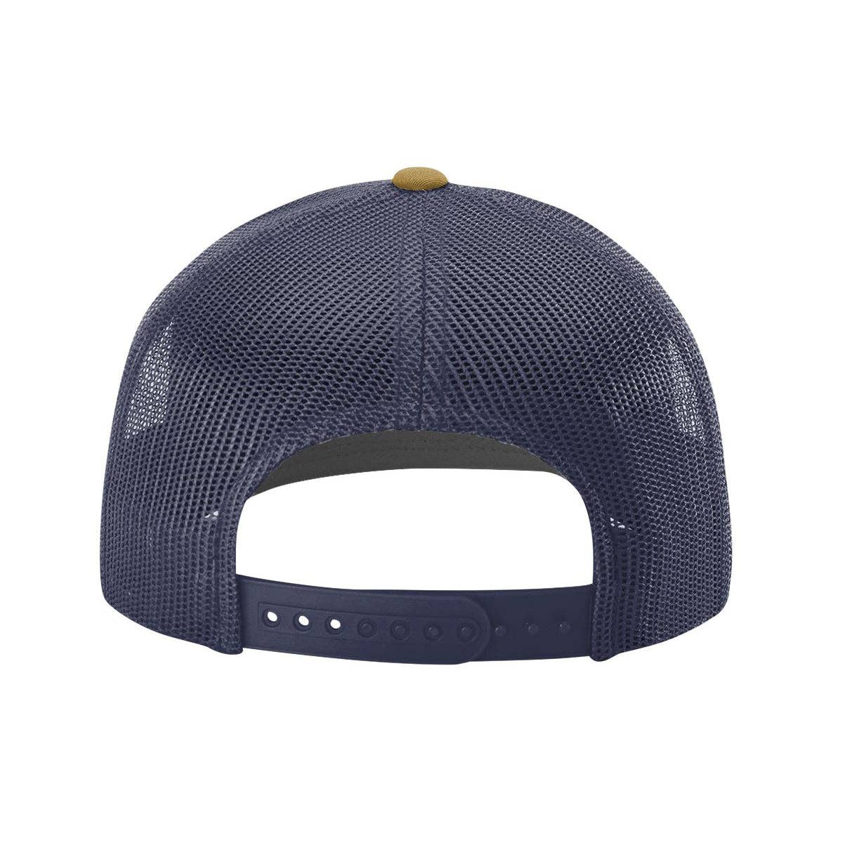 Richardson 112 Classic Premium Trucker Hat, Snapback Cap: Biscuit/True Blue