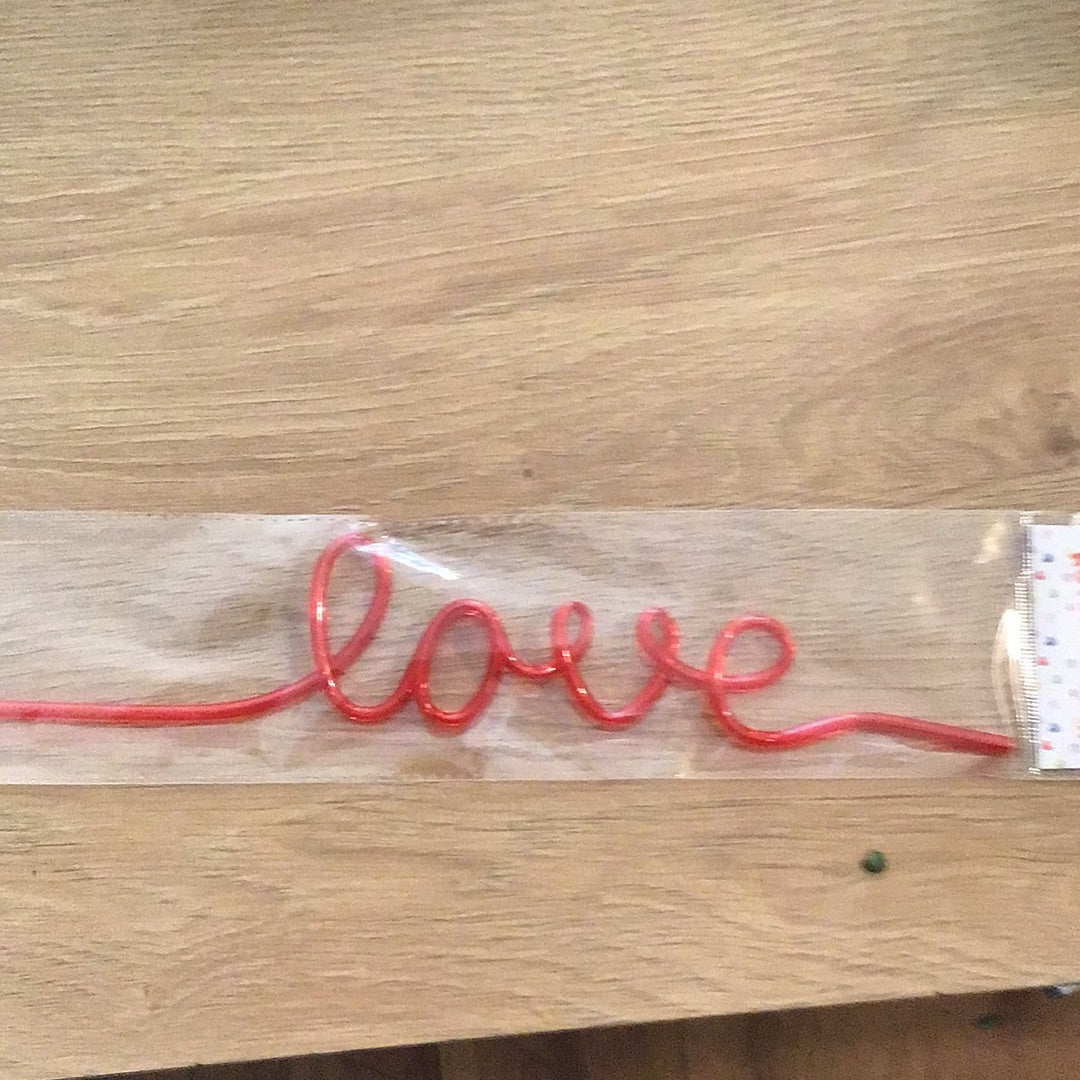 Love twirl straw