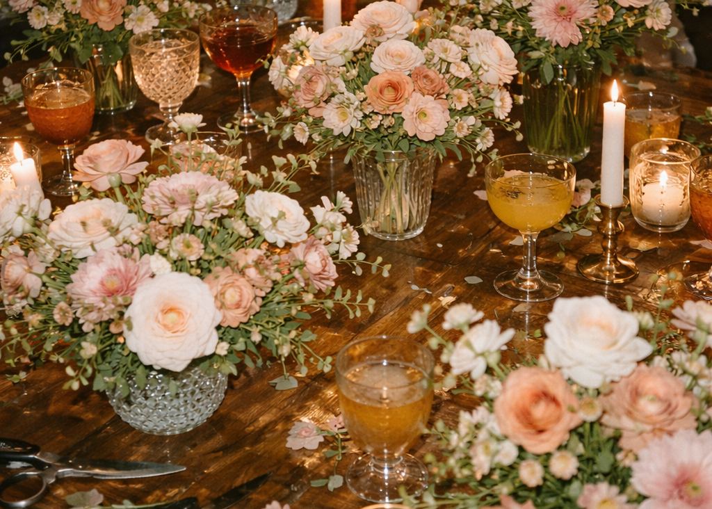 tablescape with flowers