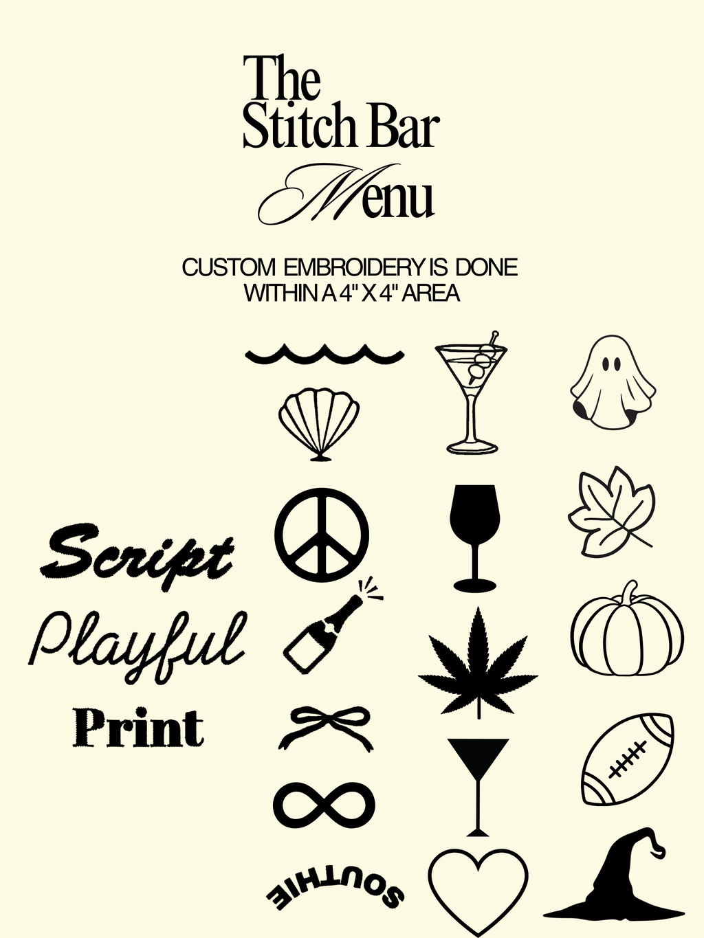 The Stitch Bar Custom Embroidery: Cocktail Napkins, Wine Bags, and Totes
