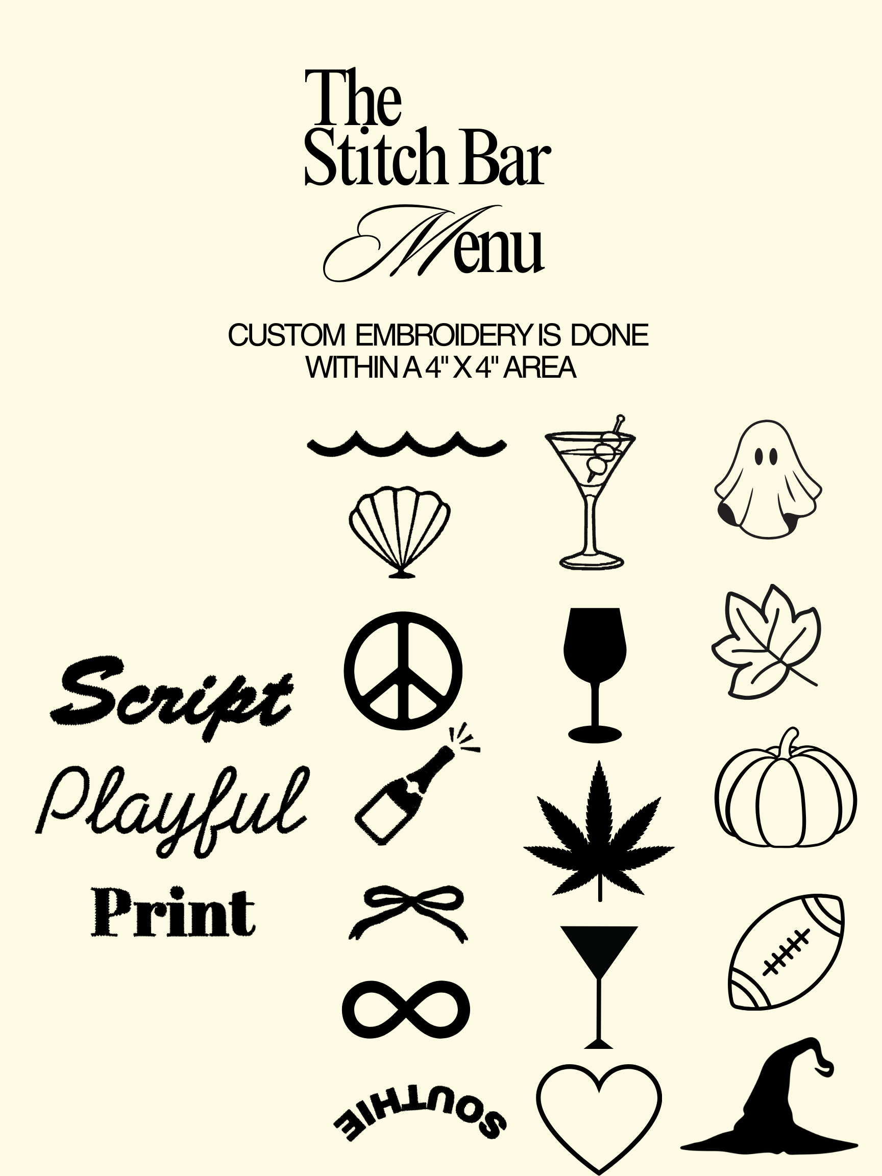 The Stitch Bar Custom Embroidery: Cocktail Napkins, Wine Bags, and Totes