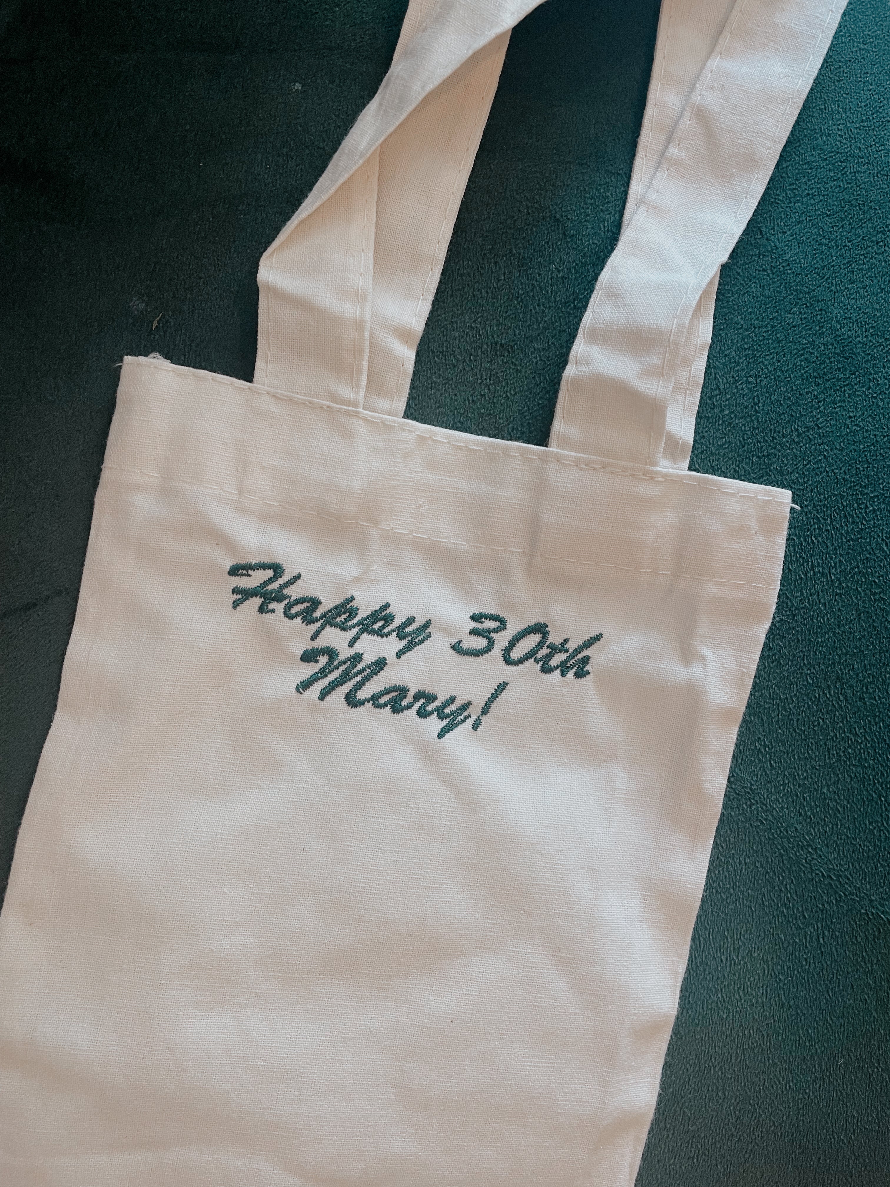 The Stitch Bar Custom Embroidery: Cocktail Napkins, Wine Bags, and Totes