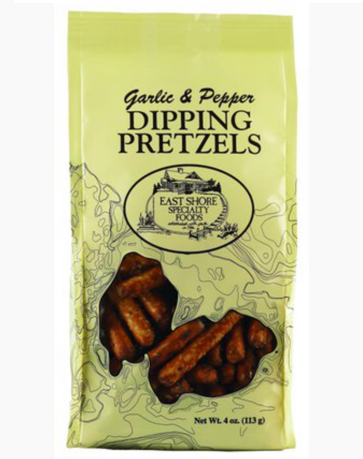 East Shore Pretzels - Garlic and Pepper Dipping Pretzel - 4o