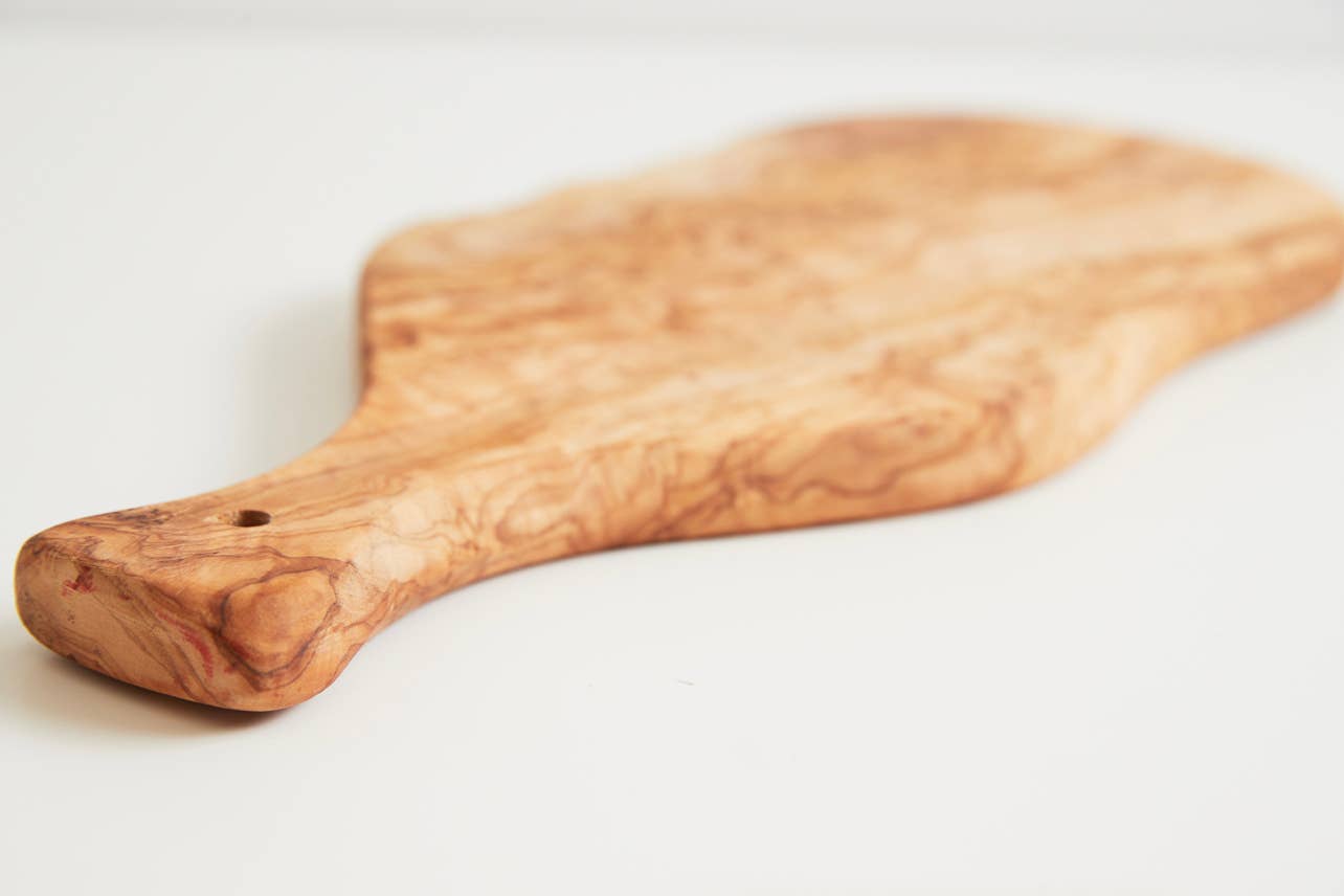 Italian Olivewood Charcuterie and Cheese Paddle Board: Medium (13-14'')