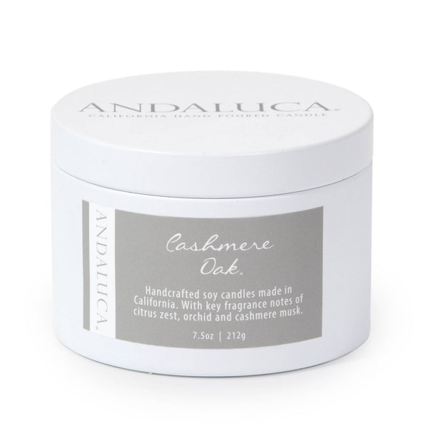 Cashmere Oak 7.5 oz. Tin Candle