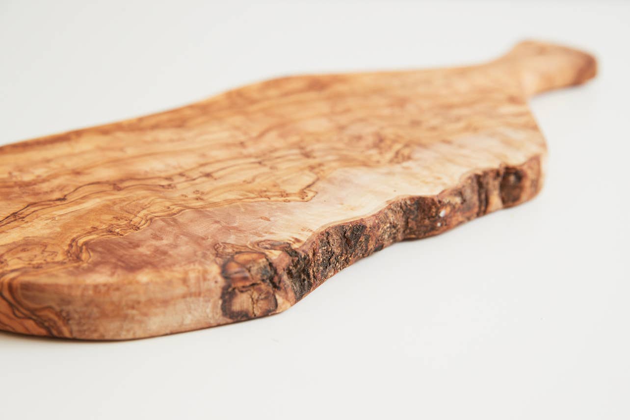 Italian Olivewood Charcuterie and Cheese Paddle Board: Medium (13-14'')