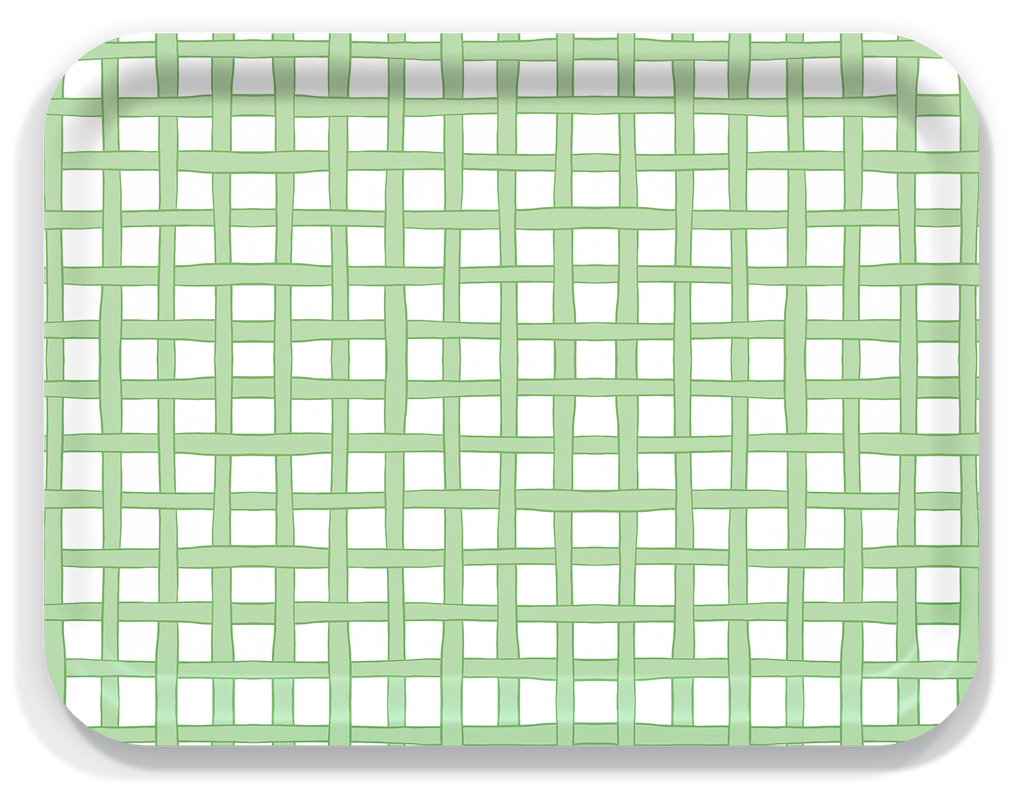 New England Tray Collection by Sara Fitz: Check Red