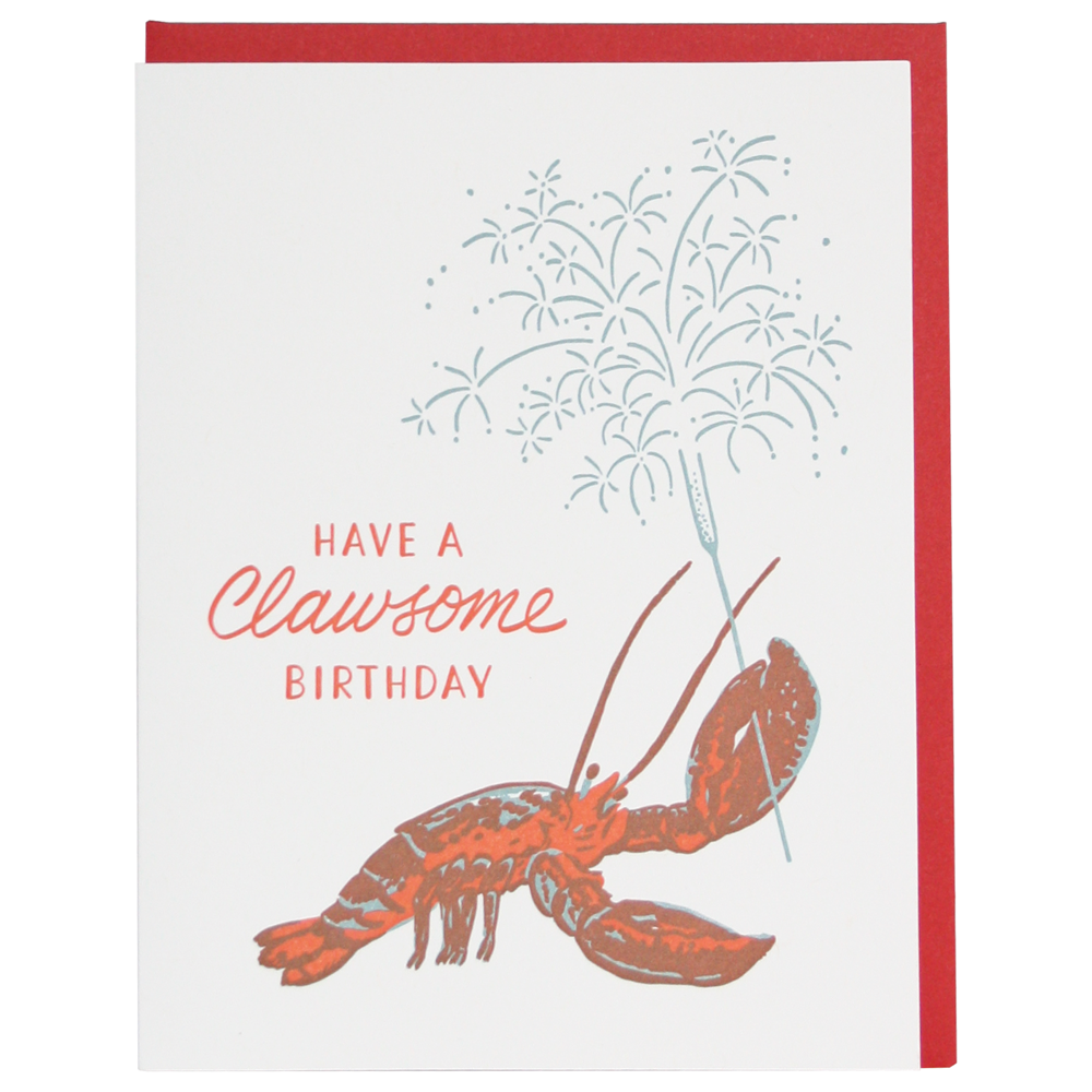 Lobster Birthday Card