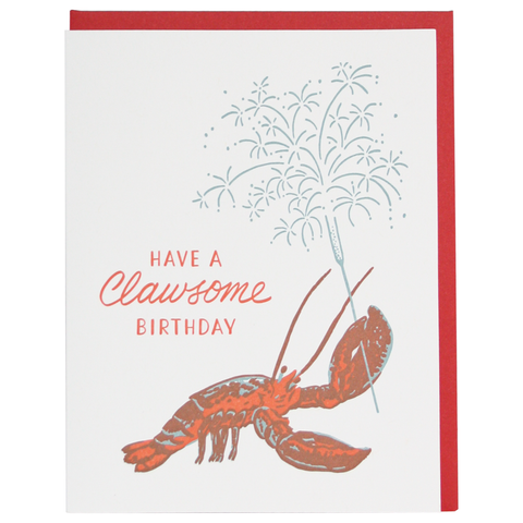 Lobster Birthday Card