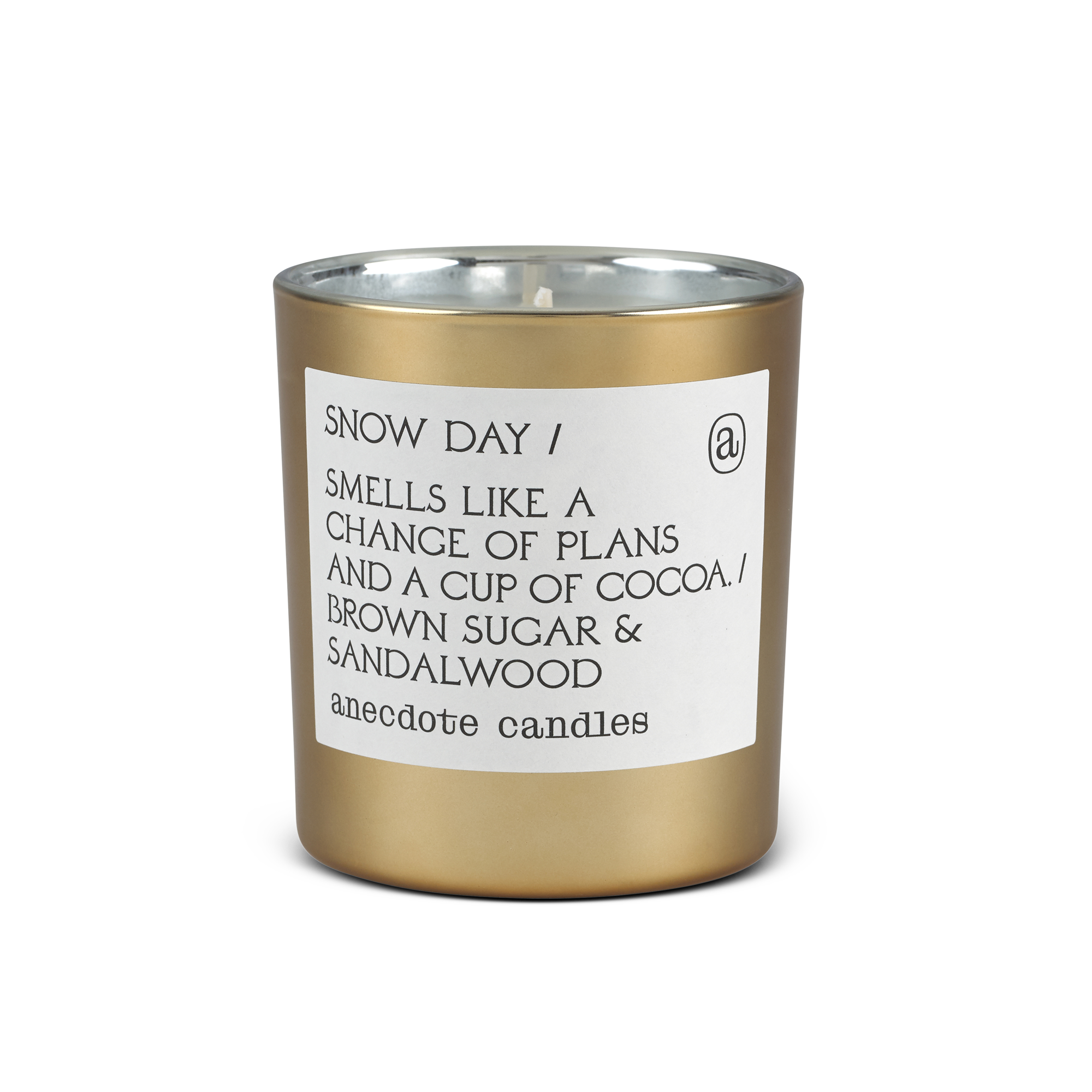 Snow Day (Brown Sugar & Sandalwood) Gold Tumbler Candle