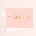 Thank You Starburst Card | Gold Foil