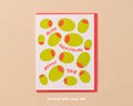Olive Everything About You Letterpress Food Love Card