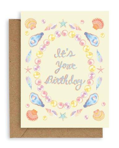 Shells Birthday Card: Single