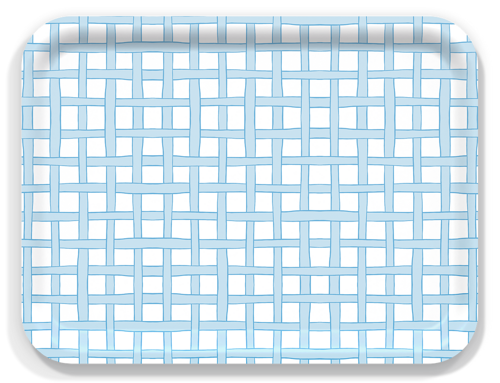 New England Tray Collection by Sara Fitz: Check Red