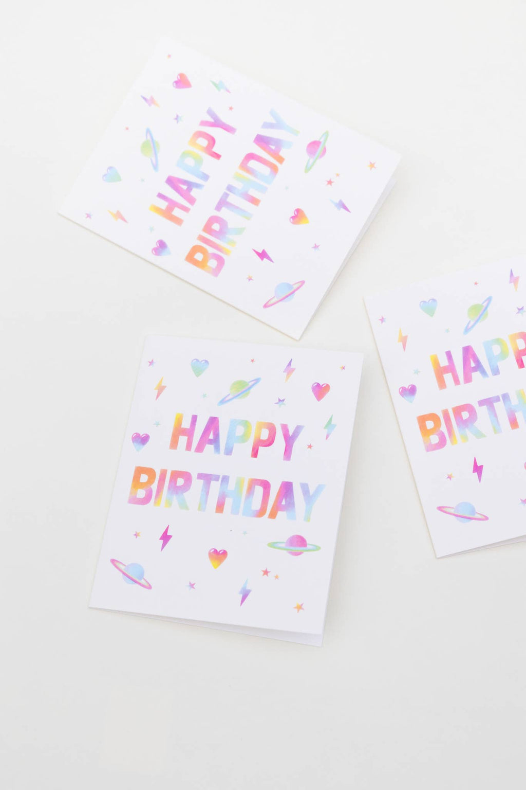 Rainbow Block Birthday Card