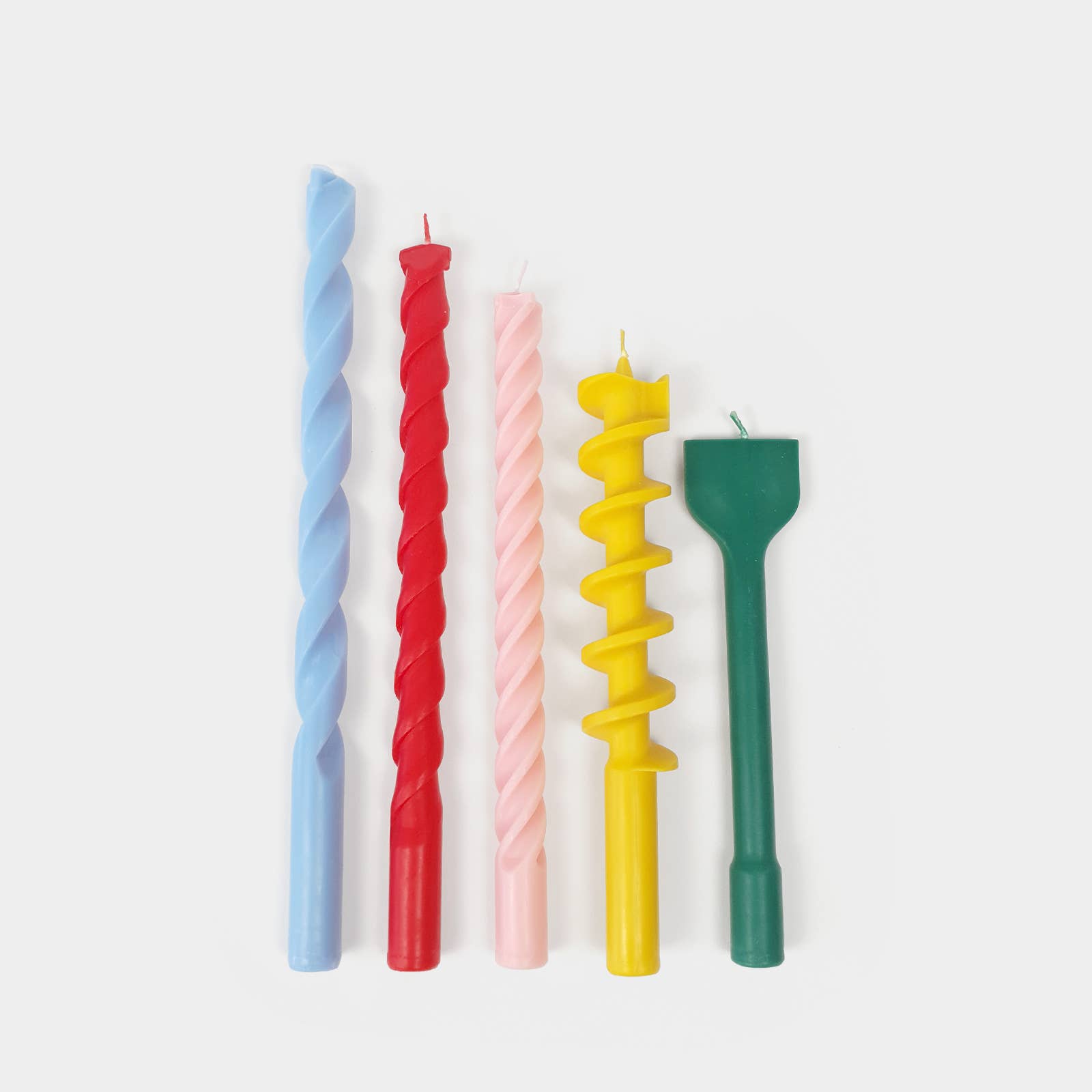 Concrete Drill Bit Candle - Pink