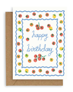 Tomatoes Birthday Card: Single