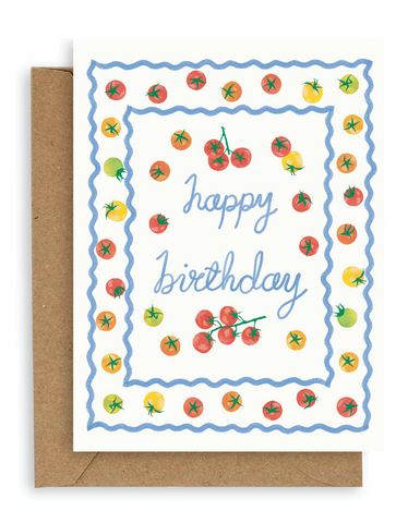 Tomatoes Birthday Card: Single