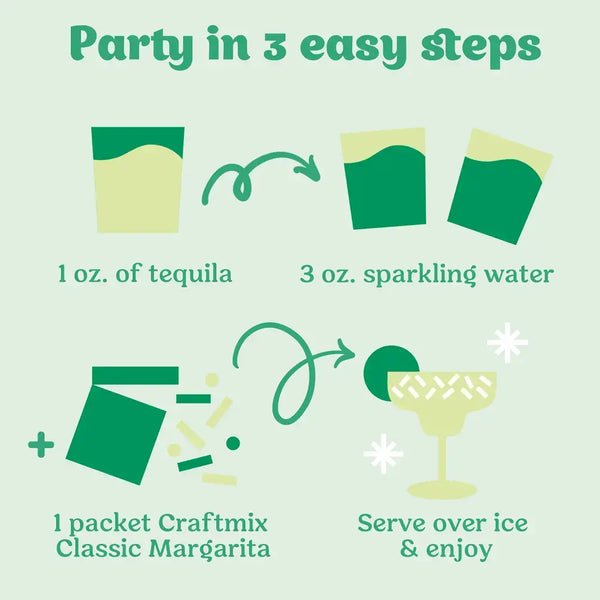 Classic Margarita Cocktail / Mocktail Mixer - single packets