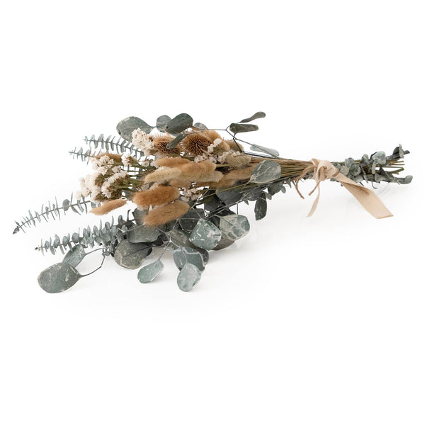 White-Washed Eucalyptus & Thistle Bouquet