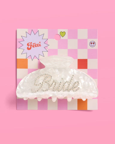 Bride Clip Acrylic Accessory, Bach Party Gift, Bridal Shower